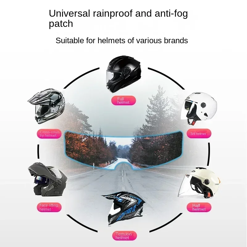 Regenschutzhelm Antibeschlagfolie Motor Elektrischer Helm Wasserdichte Folie Fahrzeug Antibeschlagfolie Antikorradhelm