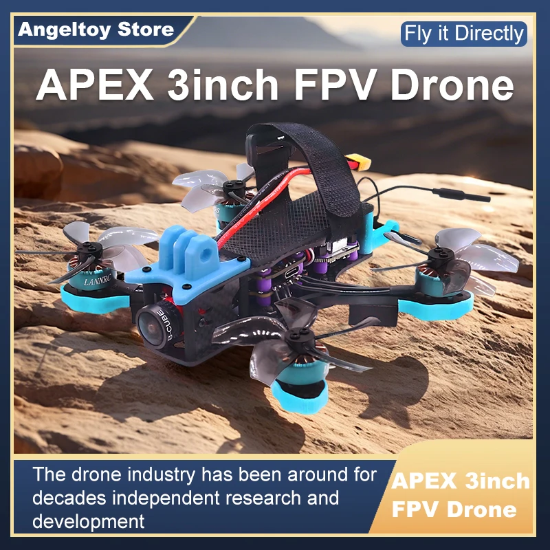 B-CUBE APEX 3inch FPV Drone Frame Kit Carbon Fiber Racing Drone Quadcopter INAV Beatflight F722 F745 Ardupilot Flight Control view 5