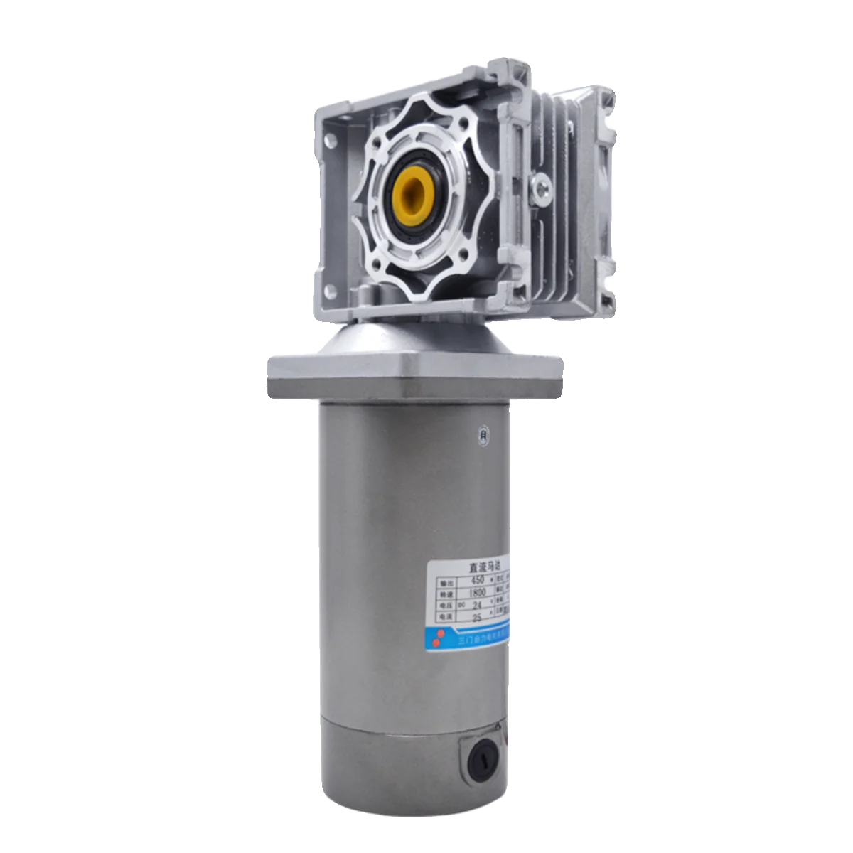 

Permanent magnet DC geared motor Worm gear gear reducer High power variable speed motor