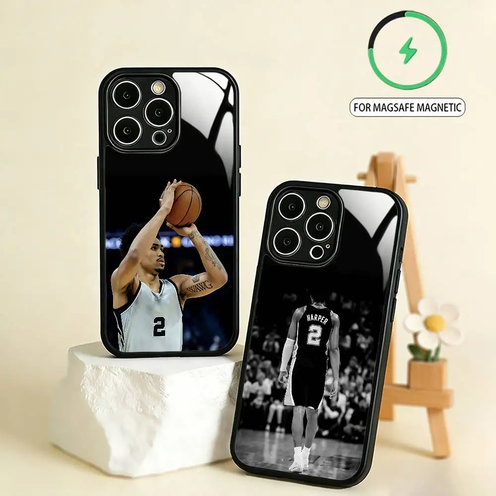 B-Basketball Star D-Dylan Harper Phone Case For iPhone17,16,15,14,13,12,11 Plus,Pro Max Magnetic For Magsafe Wireless Charging