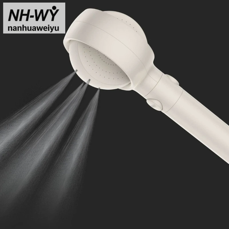 

Japanese Korean Style Beauty Nano Bubble Handheld Shower Head Pressure Boosting One-Click Water Stop for Bathroom