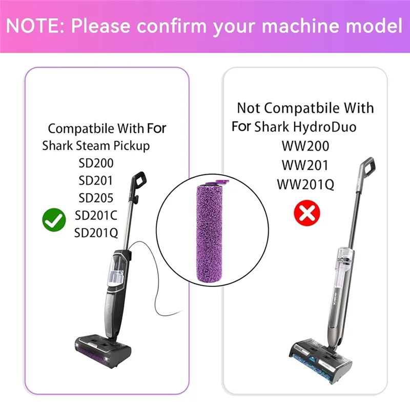 ABRB-Spazzola a rullo di ricambio per parti di ricambio per aspirapolvere Shark SD200, SD201, SD201C, SD201Q, SD205