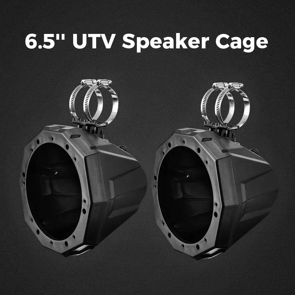 

UTV ATV Speaker Enclosure Accessories For 1.5 - 2" Clamps Compatible with Polaris RZR 800 900 1000 XP For Can-Am Maverick X3