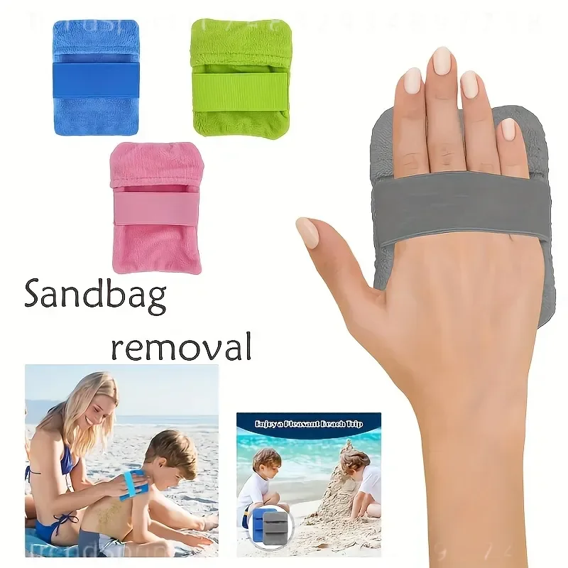 Summer Beach Sand Removal Tool Kit with Sand Bag Gloves and Brush for Outdoor Vacation Cleaning Available in 4 Colors view 2