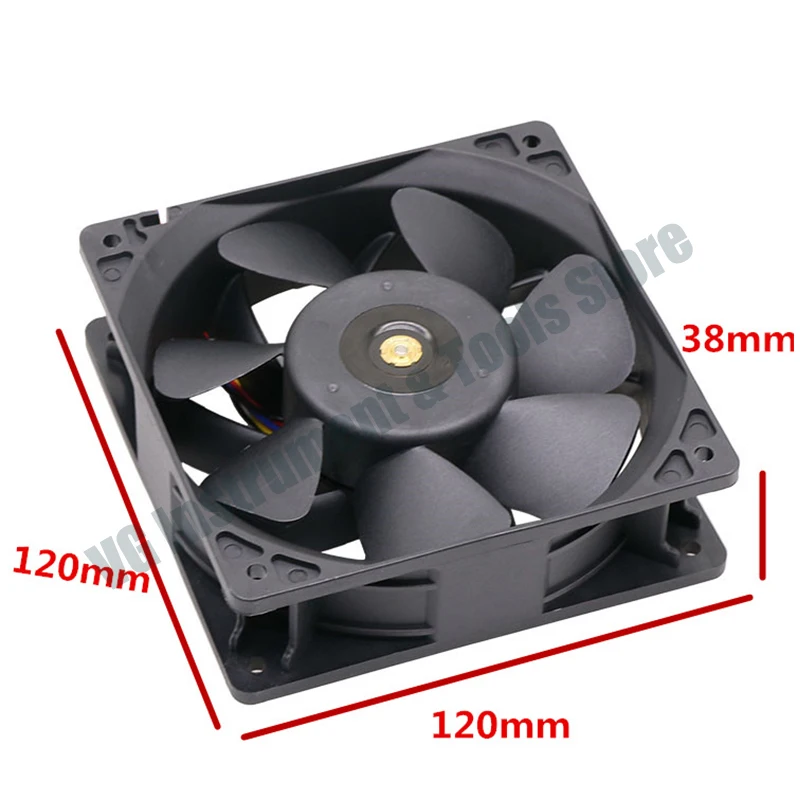 For DFB380012000T Ball Bearing 12038 ASIC FAN 12V 3.14A 7000RPM for Antminer S19 S19pro L7 S17 T17 INNOSILICON Miner A10 A11 T2T view 4