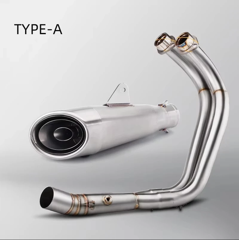 

High QualityMotorcycle Exhaust Pipe for MT-07, FZ-07 2017-2023, Exhaust Refit, All Vehicle Link Pipe, Quality Tail End Muffler