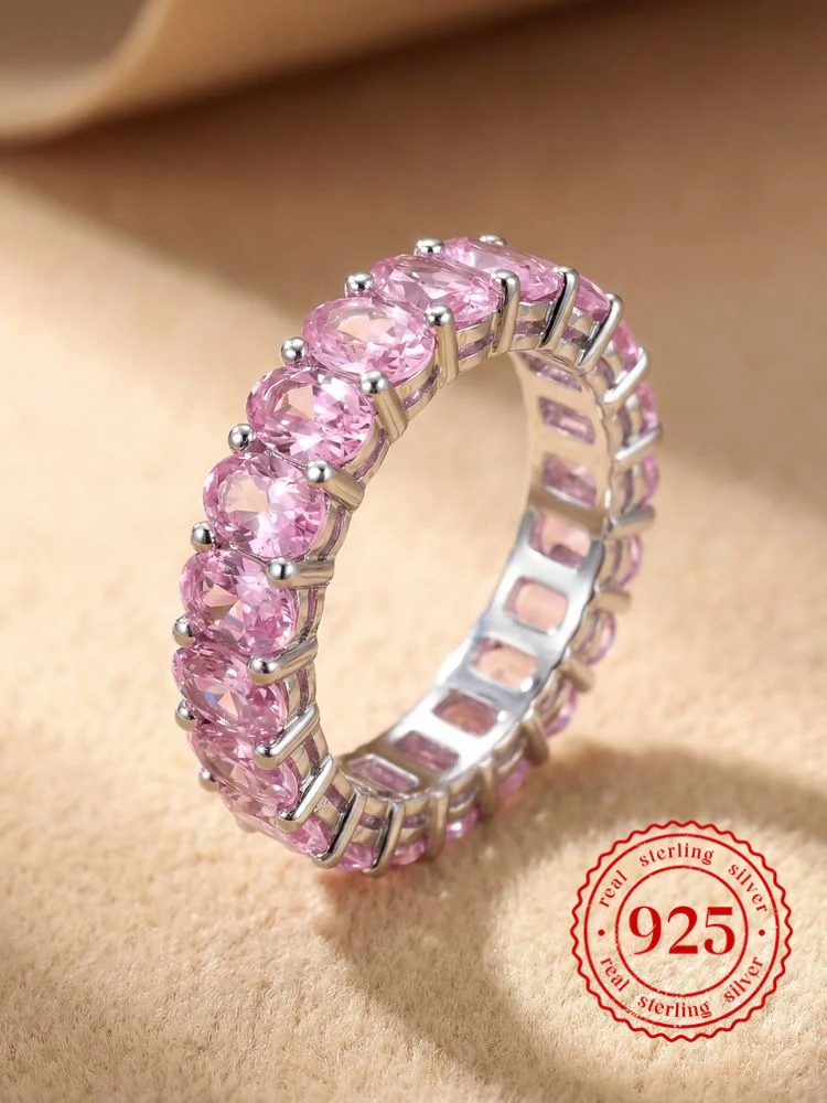 

925 Sterling Silver Fashion Original Oval Zircon Ring for Women Gift Engagement Wedding Party Luxury High Quality Fine Jewelry
