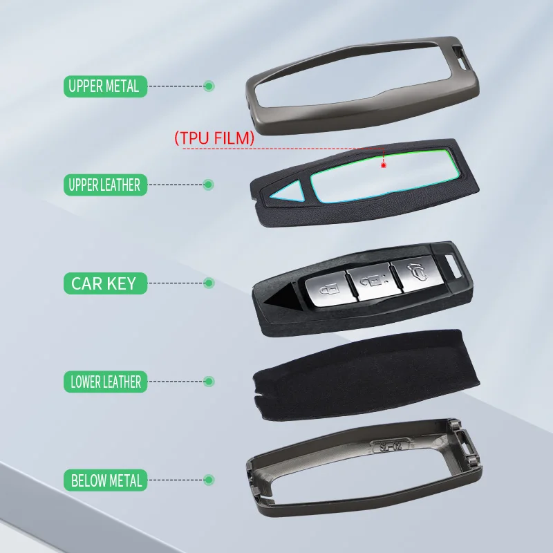 2/3/4 buttons Car Smart Key Case Cover for Mitsubishi Outlander 2023 2022 2024 Control Remote Key Holder Keychain Accessories