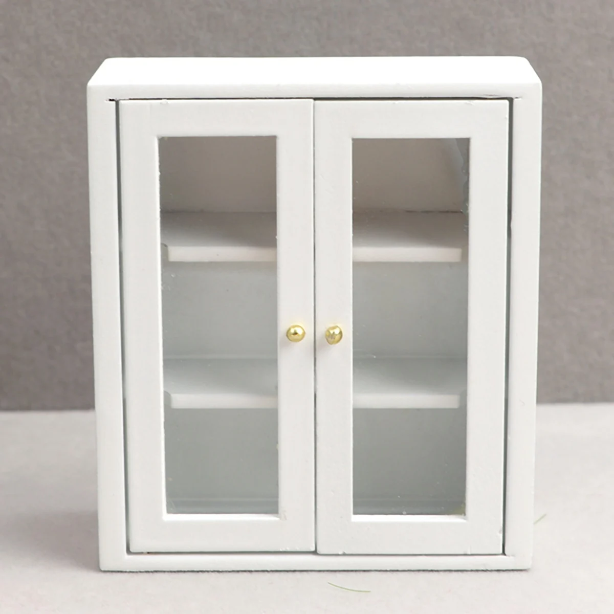 1:12 Poppenhuis Miniatuur Witte Wandkast Opknoping Opslag Organizer Kast Poppenhuis Meubels Decor Speelgoed