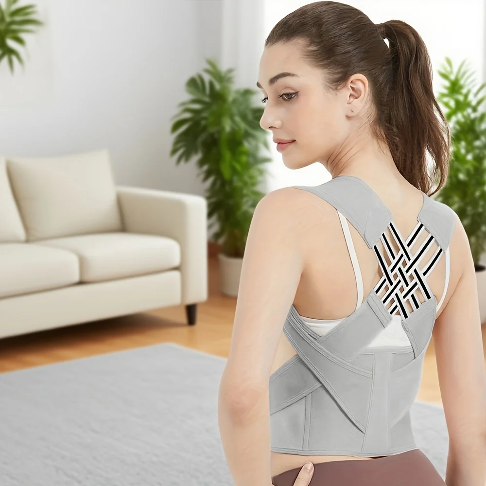 دروبشيبينغ مصحح وضعية الظهر هدفين للنساء تنفس تصحيح وضعية الظهر حزام دعم الظهر الكتف الطلاب طفل #3