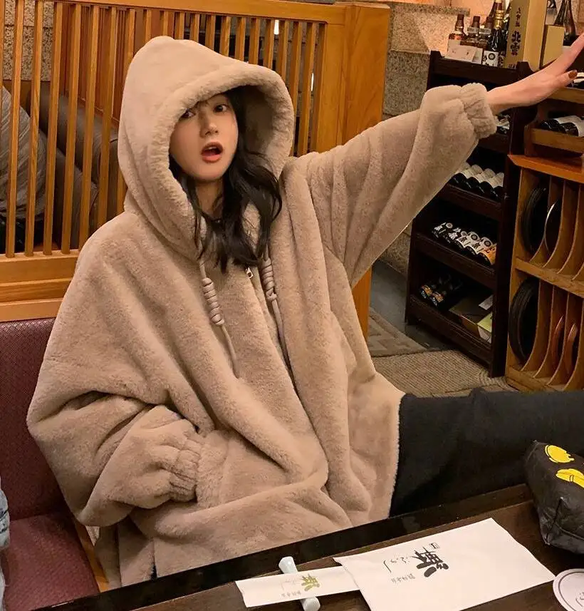 Parkas Womens Parka Coat With Real Fur Autumn Woolen Buttoned Pleated Stand-Collar Classic Preppy College School Lady Elegant OL