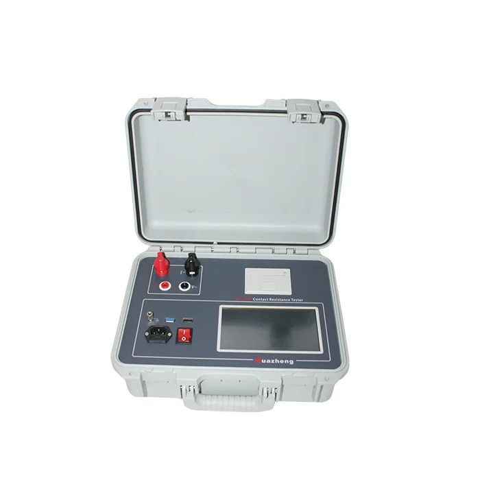 100A 200A High Accuracy LCD Display Digital Circuit Breaker Loop Resistance Meter Dynamic Contact Resistance Tester