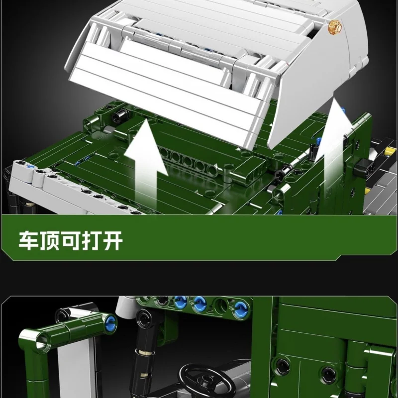 Mold King 13202 Technische Auto Speelgoed De Gemotoriseerde K100 Aerodyne Tractor Truck Bouwsteen Baksteen Montage Kinderen Kerstcadeau