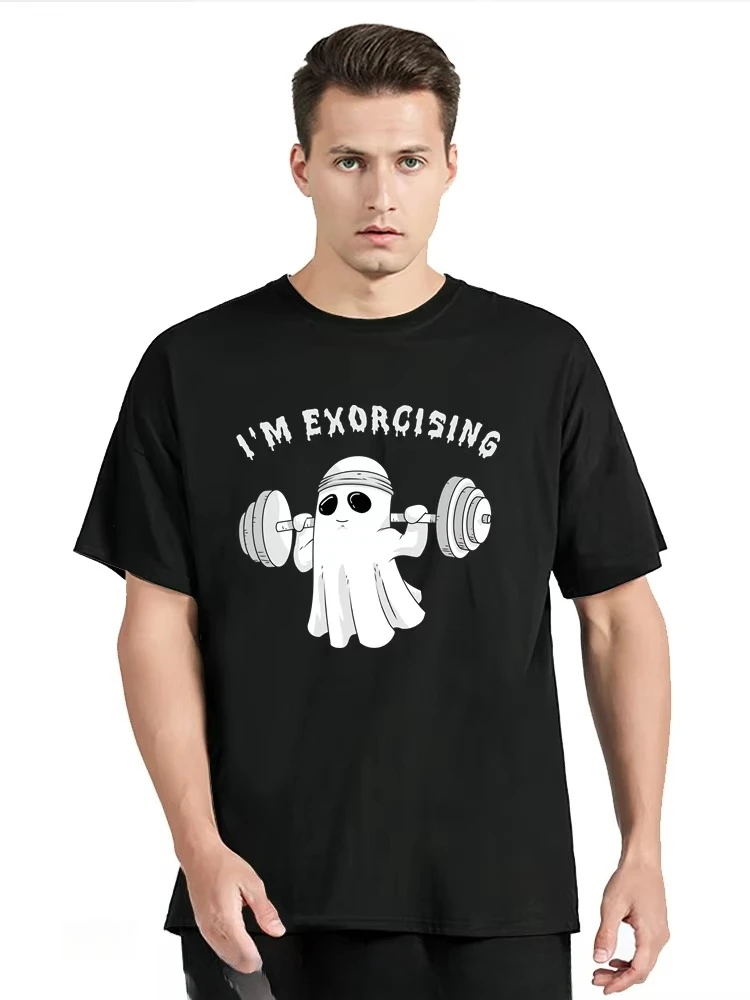 2026 New BUNS OF STEEL Rabbit Oversized T-shirt Funny Gym Fitness T Shirt Rat Bodybuilding Crewneck Men's Clo
