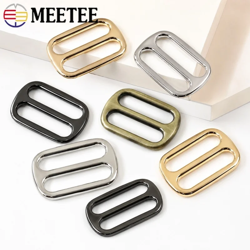 

20Pcs 12-50mm Metal Tri Glide Slider Buckle Carabiner Hook Webbing Tape Adjuster Pet Collar Belt Bag Strap Luggage Hardware Kit