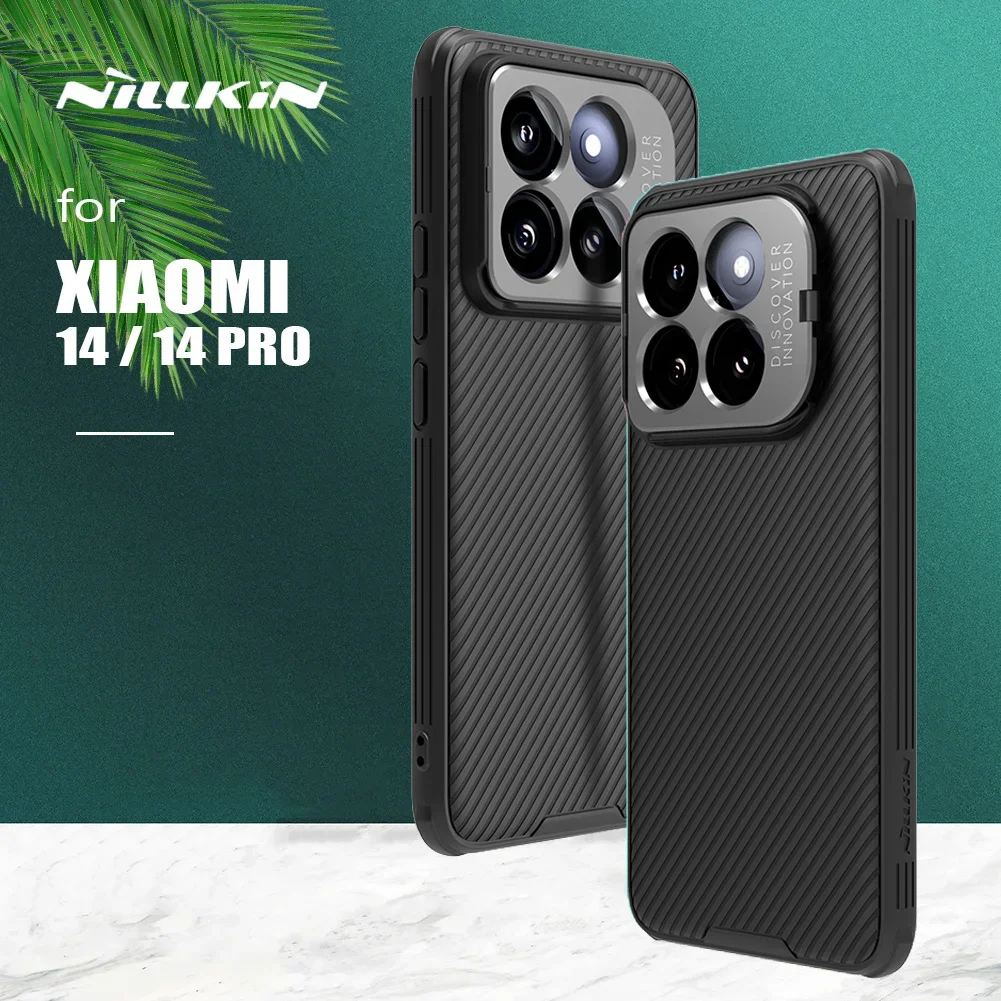 For Xiaomi Mi 14 / 14 Pro Case Nillkin Camshield Prop Case with Stand Camera Case for Xiaomi Mi14 Pro 5G Lens Protection Cover