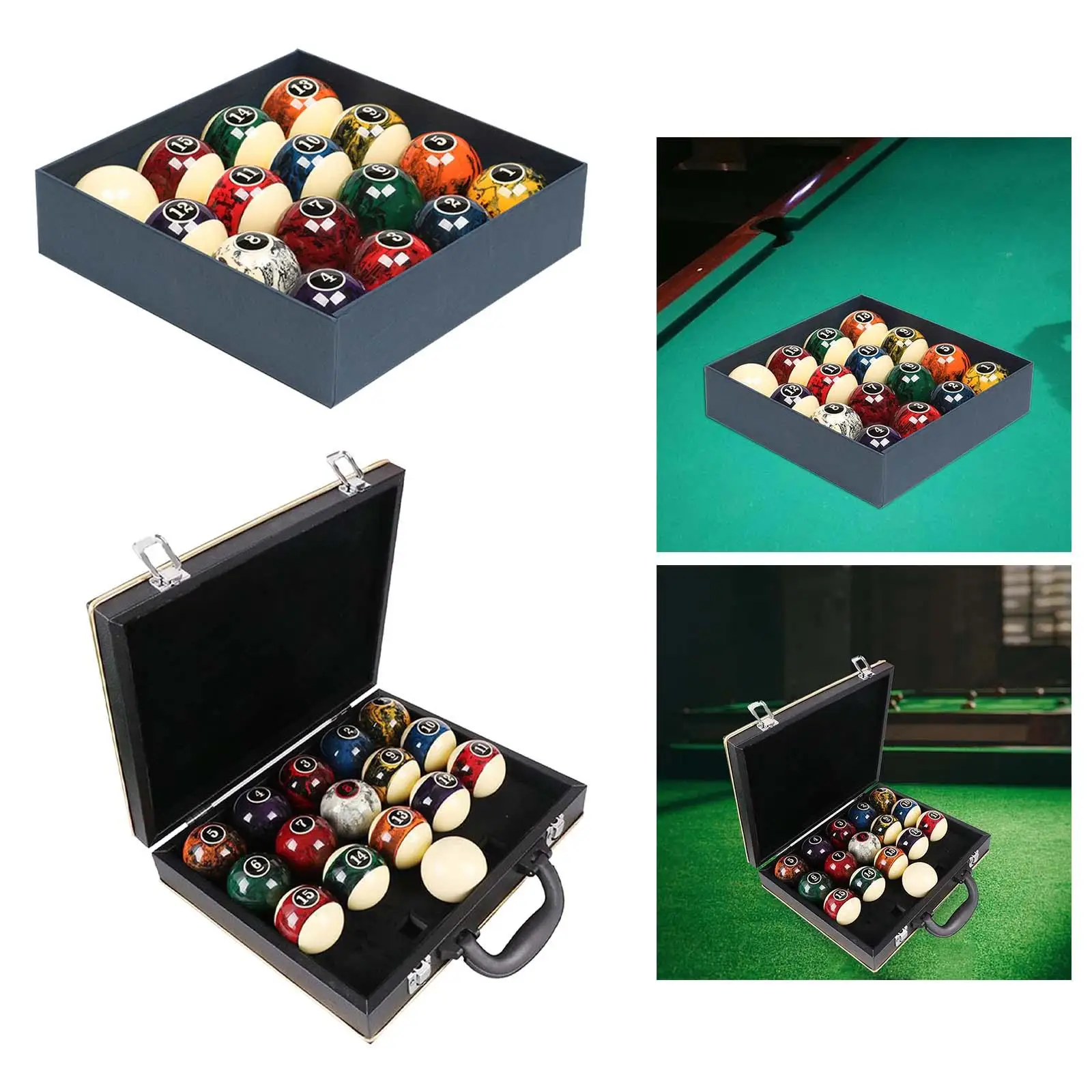 

16x Billiard Balls Billiard Balls Complete Set Billiard Balls for Competition