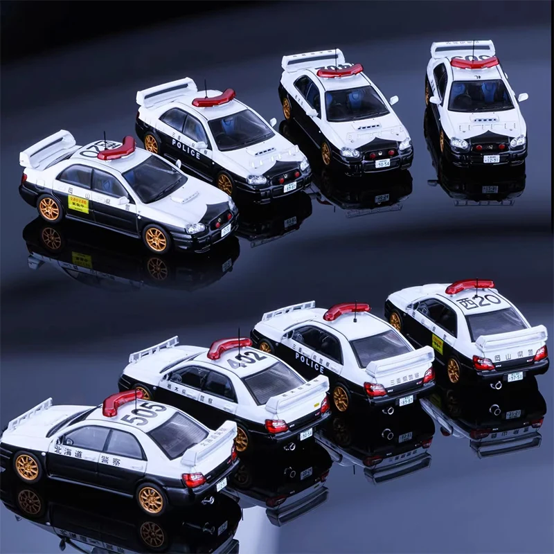 

1:64 Scale Impreza Police Simulation Alloy Car Model Static Display Collectible Toy Gift Souvenir Decoration