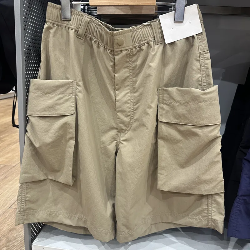 メンズ カジュアル ナイロン ワークウェア サマー アウトドア 防水性 五分丈パンツ ルーズフィット ファッション アーバン スタイル
