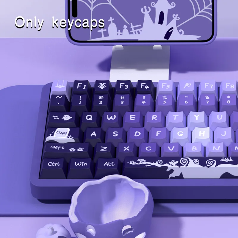 New Halloween Theme Keycaps 120/138/158 Keys Cherry/Mca Profile Pbt Thermal Sublimation Mechanical Keyboard Anime Game Keycaps