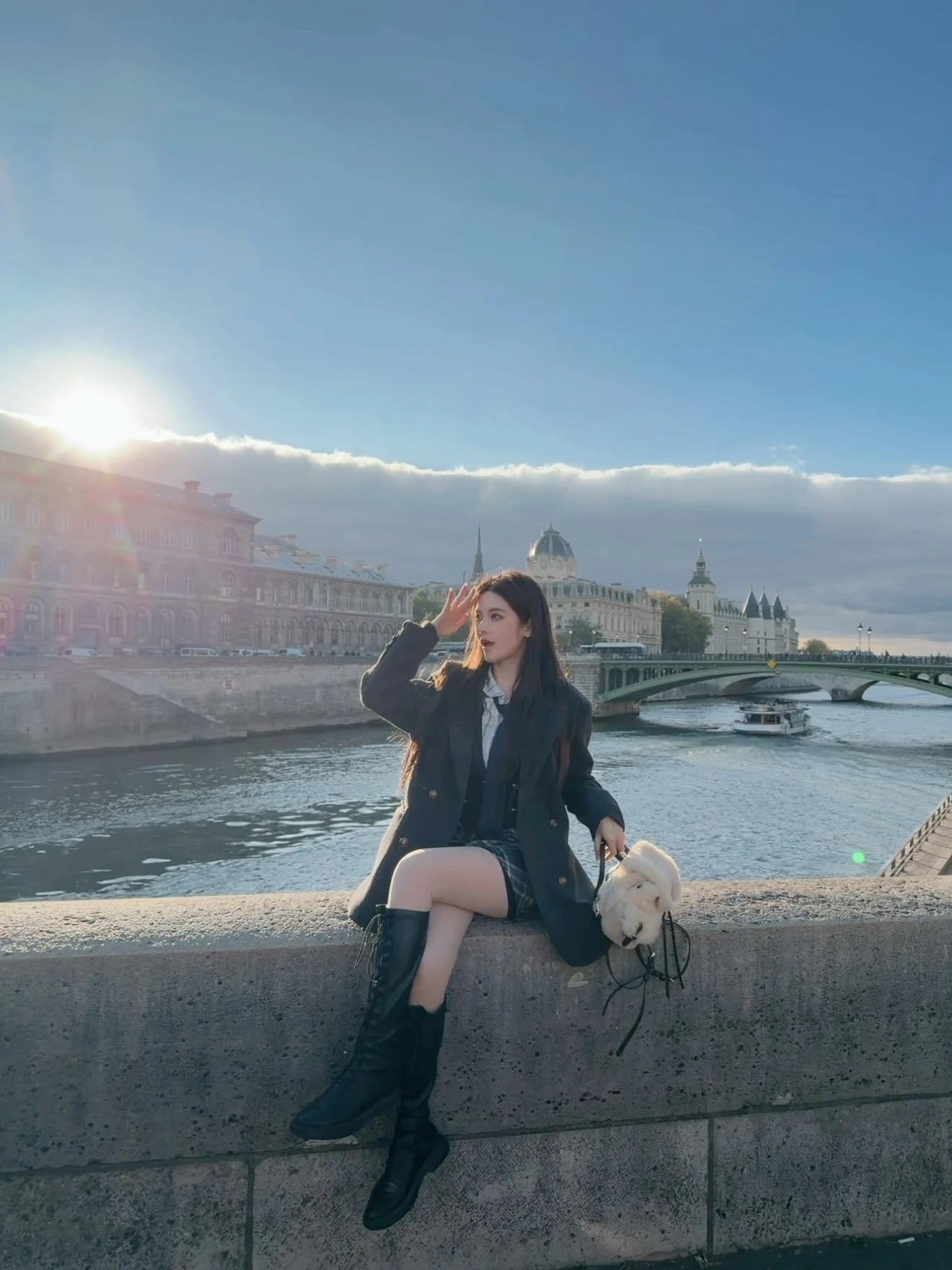 

Женское зимнее пальто Nane Time Traveler свободного кроя с пуховым утеплителем, длинными рукавами, двубортное, на пуговицах, средней длины