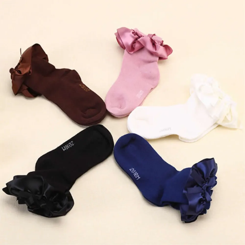 children cotton lace socks girls Princess baby booties socks South Korea lace butterfly Princess socks short infant clothing