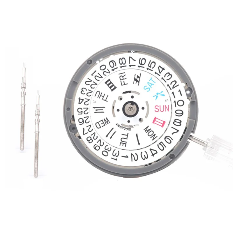 TCES-NH36 NH36A Movement Automatic Mechanical Movement 3 Digit Double Calendar Replacement 4R36/7S36 Watch Accessories
