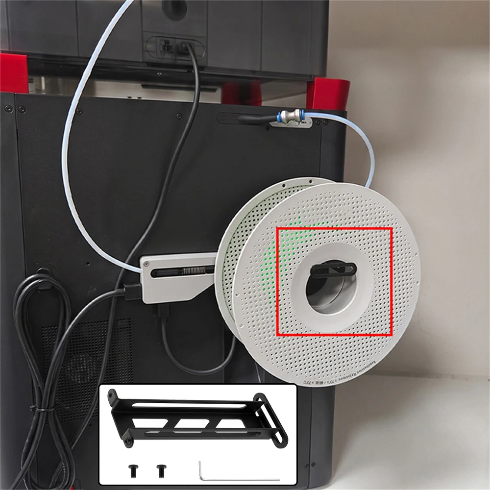 3D Printer Kit Metal Extruder Material Tray Mount, Easy to Install Replaceable Filament Spool Bracket for Lab P1P P1S X1 X1C X1E