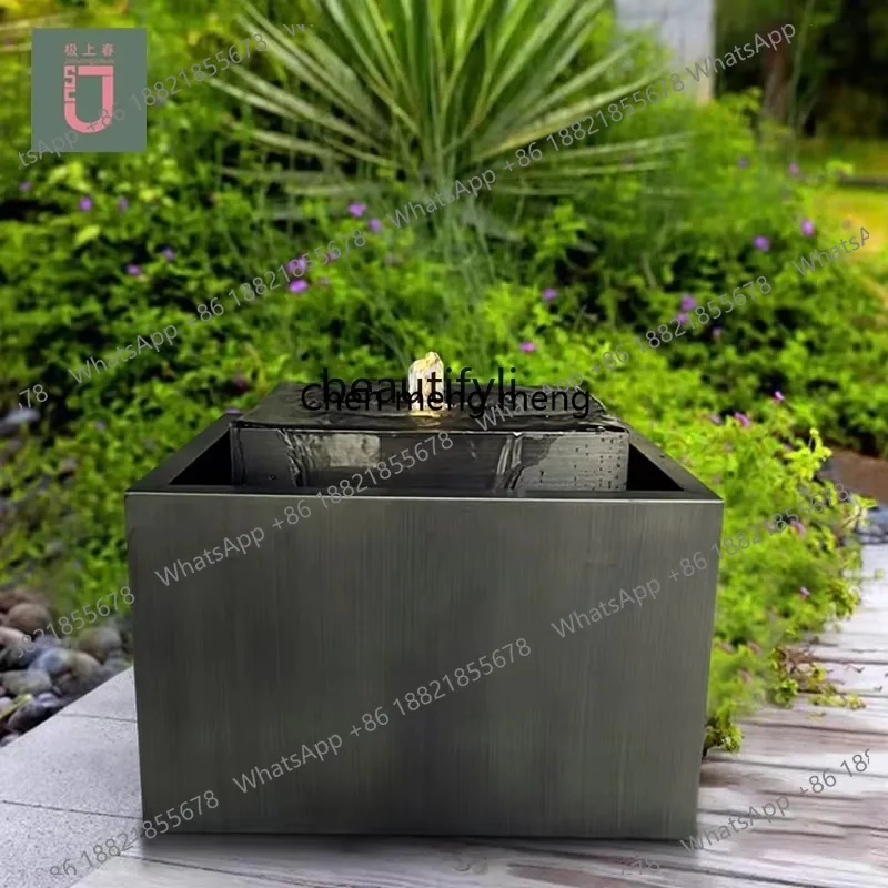 ss26 Flowing water fountain water system modern courtyard garden villa landscape club home water feature ornament