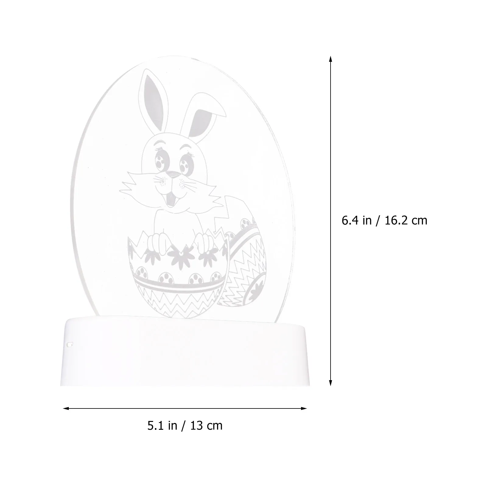 

Acrylic Rabbit Night Light 3D LED Desk Decor Kids Room Cartoon Lamp Adornment Warm Atmosphere Children Bedroom