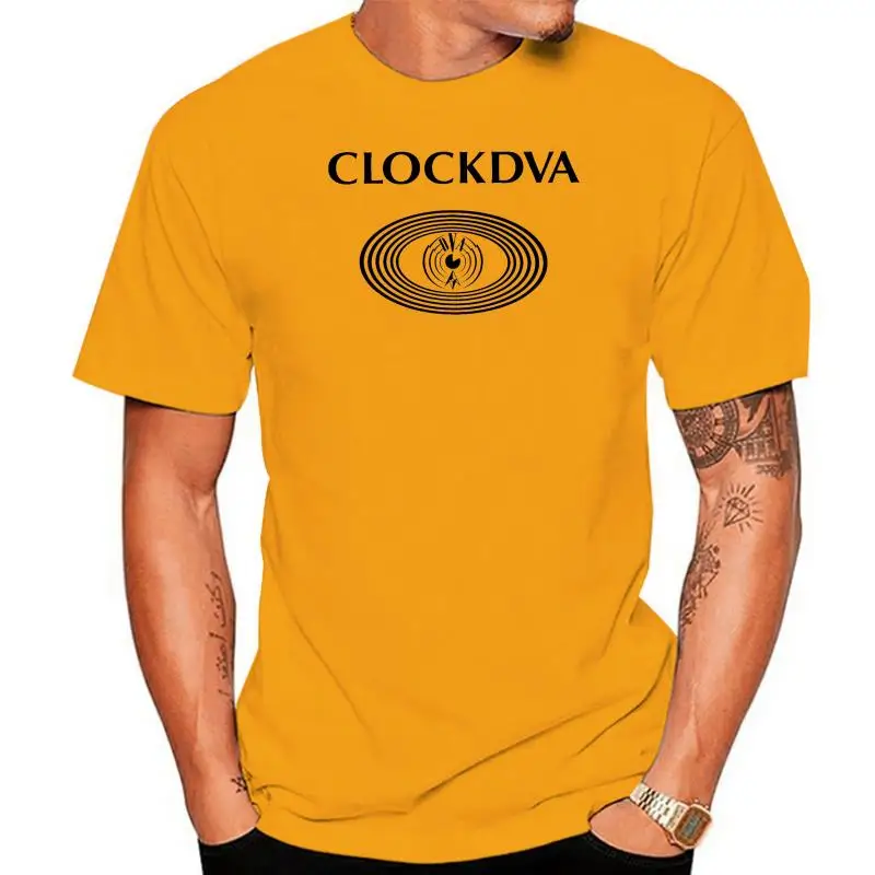 Clock DVA Logo T-shirt SPK Throbbing Gristle Cabaret Voltaire Wax Trax Chris & Cosey Psychic TV Monte Cazazza Robert Rental