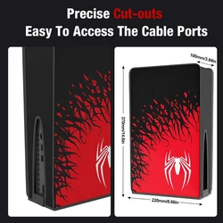Vertical/Horizontal Dust Cover Dustproof Precision Cut Protector Protective Case for PS5 Slim Digital Edition and Disc Edition