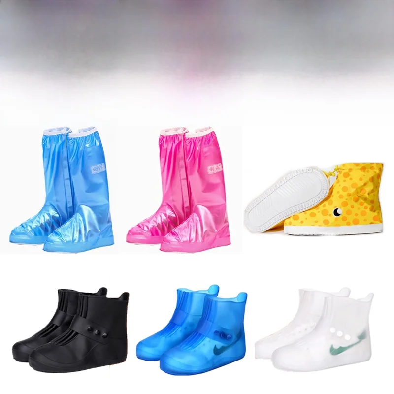 

Утолщенные портативные детские и взрослые силиконовые чехлы для обуви от дождя: нескользящие, водонепроницаемые, износостойкие, для ежедневного домашнего использования