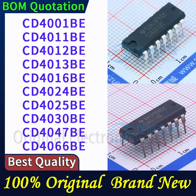 5pcs/lot CD4001BE CD4011BE CD4012BE CD4013BE CD4016BE CD4024BE CD4025BE CD4030BE CD4047BE CD4066 In stock Original High quality