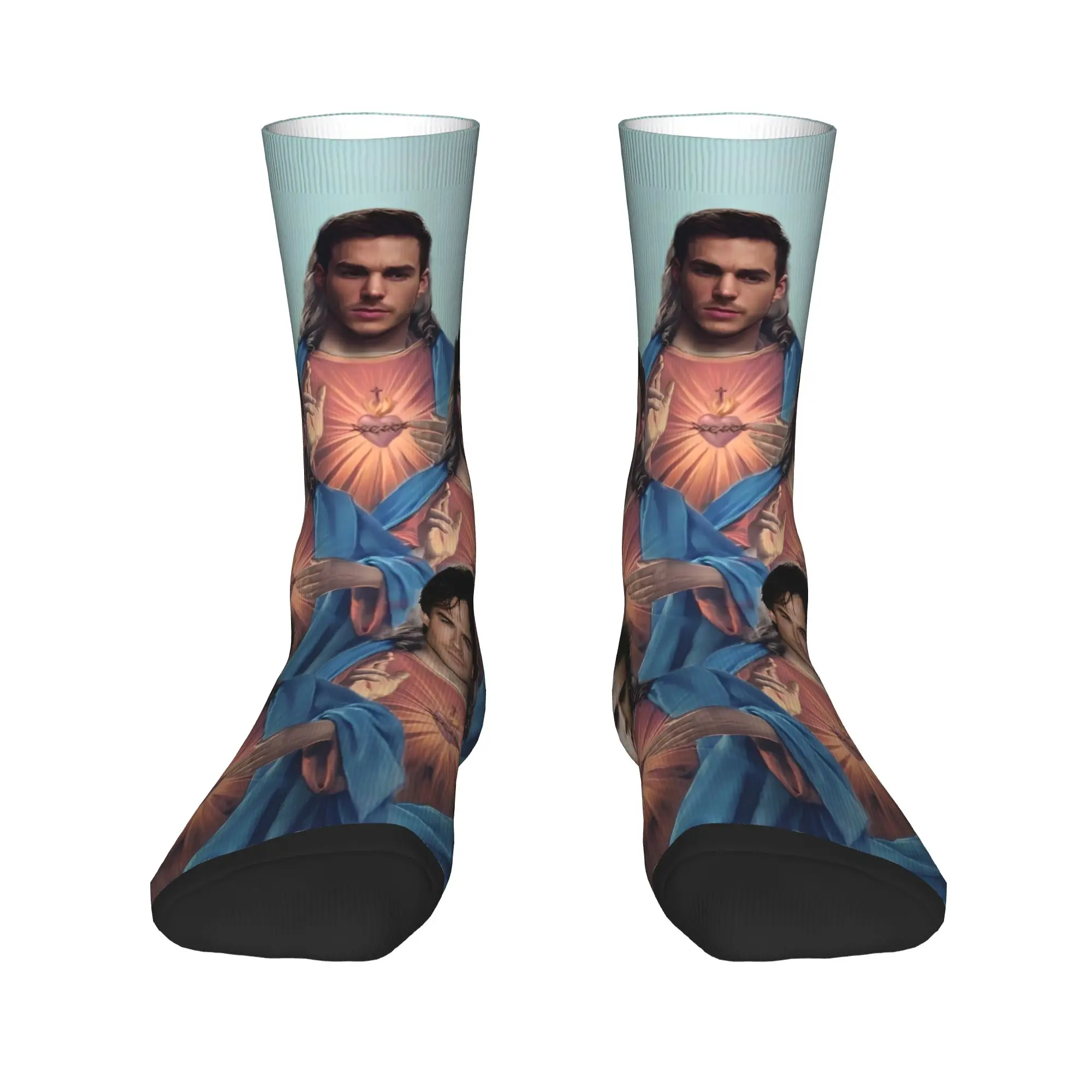 The Vampire Diaries Damon Salvatore  TV Series Socks Stockings Anti Sweat Men's Socks Quality Winter Novelty Outdoor Socks