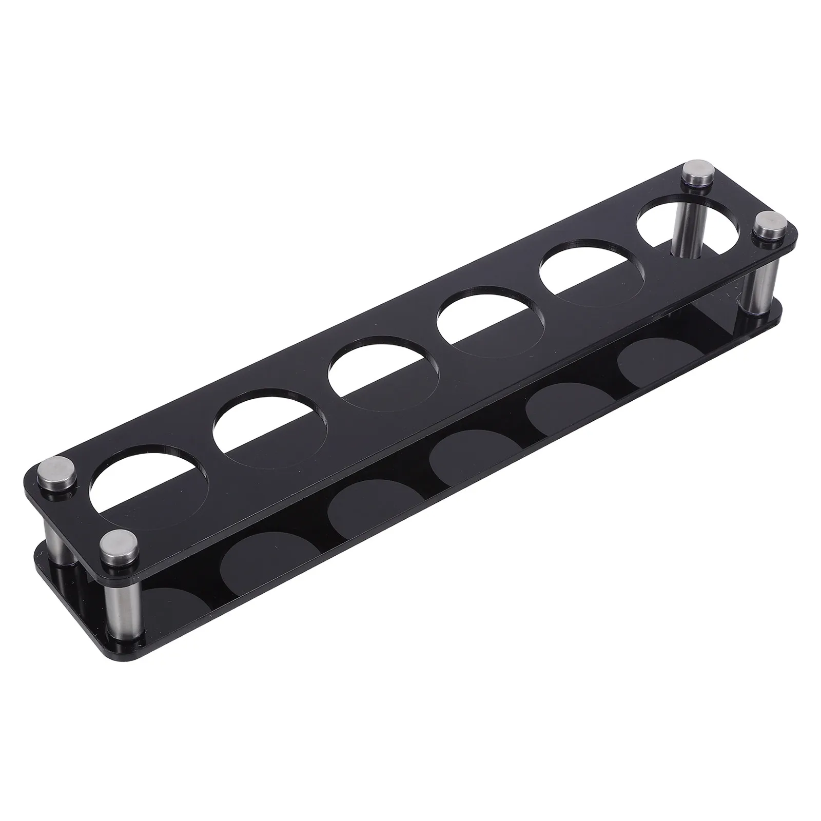 Petit support à verres à shot en acrylique, porte-gobelets à 6 trous de 3,8 cm, plateau de bar, organisateur de présentation pour fêtes, maison, restaurant