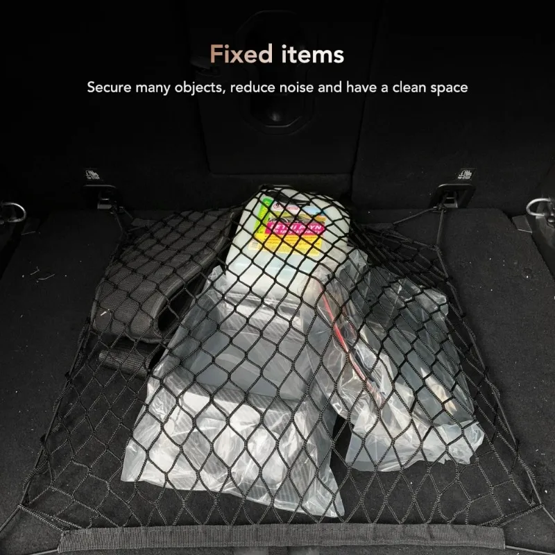 Nylon-Kofferraumnetz, Gepäcknetz, Organizer-Netz für Audi A1 A2 A3 A4 A5 A6 A7 A8 Q2 Q3 Q5 Q7 S3 S4 S5 S6 S7 S8 TT TTS – Detail 2