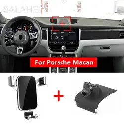 Car Mobile Phone Holder For Porsche Macan Air Vent Mount Smartphone Stand Cellphone Stable Cradle Auto Navigation Accessories