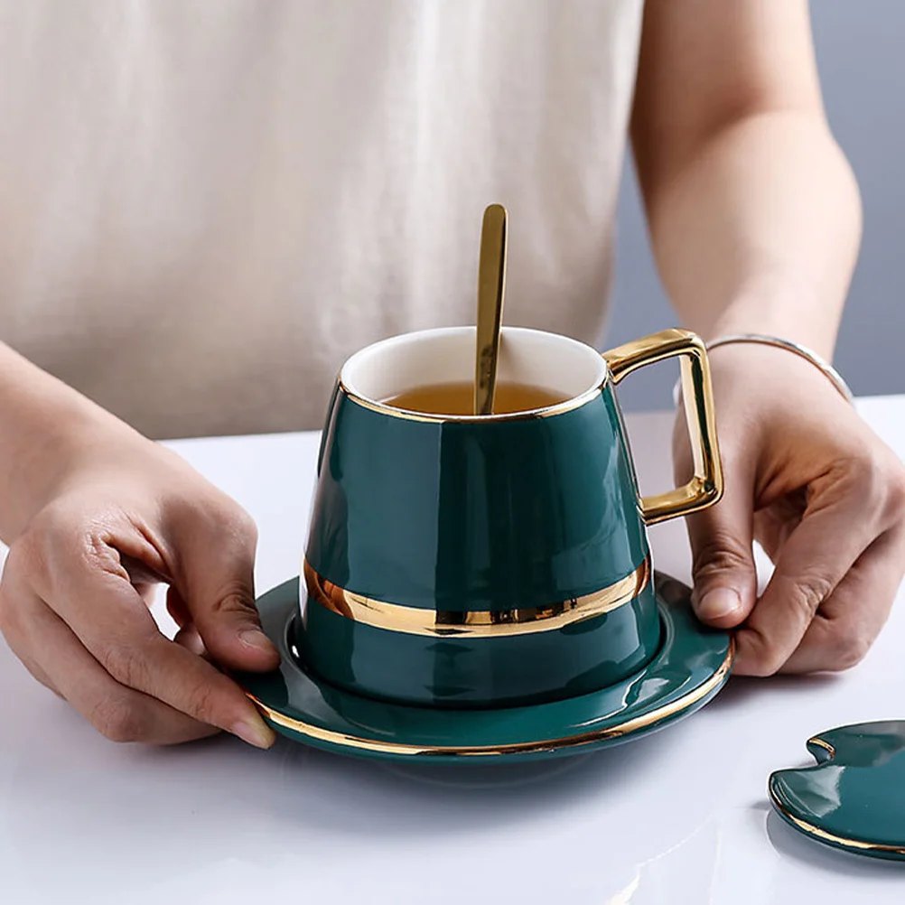 

Tea Saucer Cup Ceramic Tea Cup Set Delicate Saucer Cup European Style Coffee Mug Chic Tableware Tray