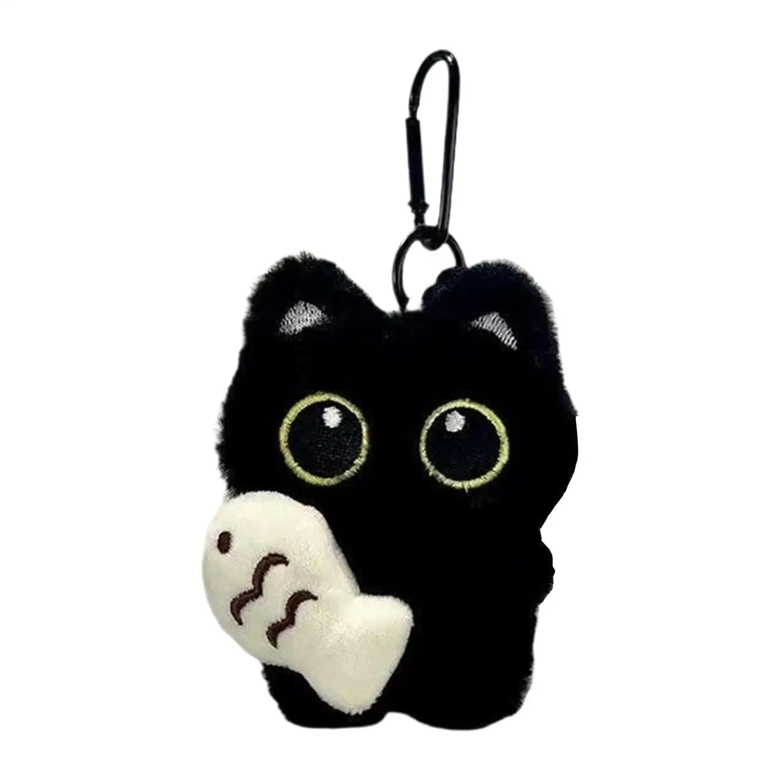 

Cute Black Cat PlushToy Doll Small Pendant Key Chain for Boy Girl Birthday Gifts Backpack Pendant