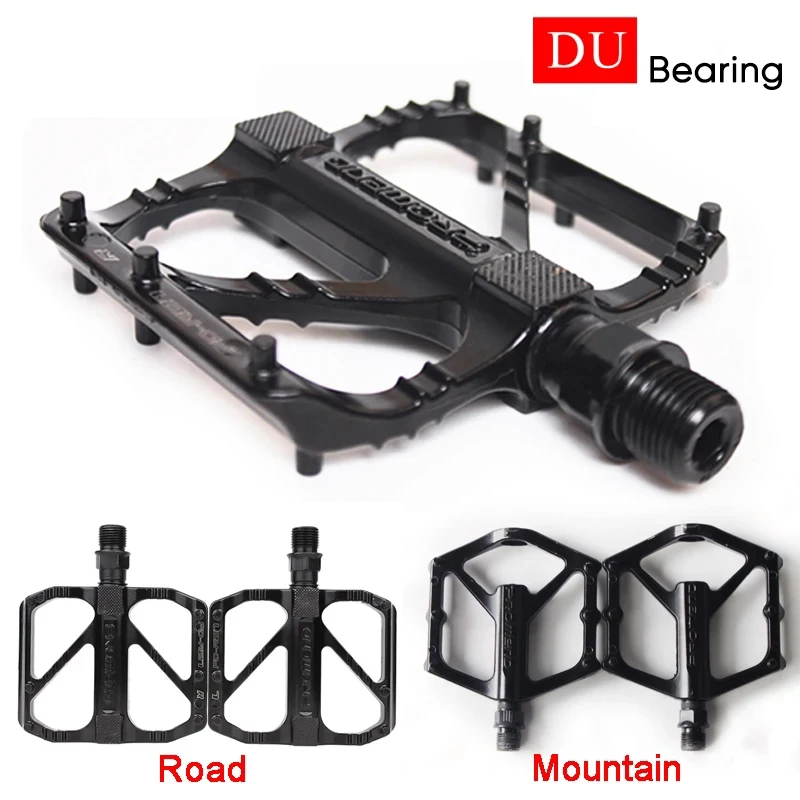 Bicycle Pedals Bearing R27 M29 MTB Road Bike Pedal Platform Ultralight DU Bearing Bicycle Flat Pedals MTB BMX Bicycle Parts