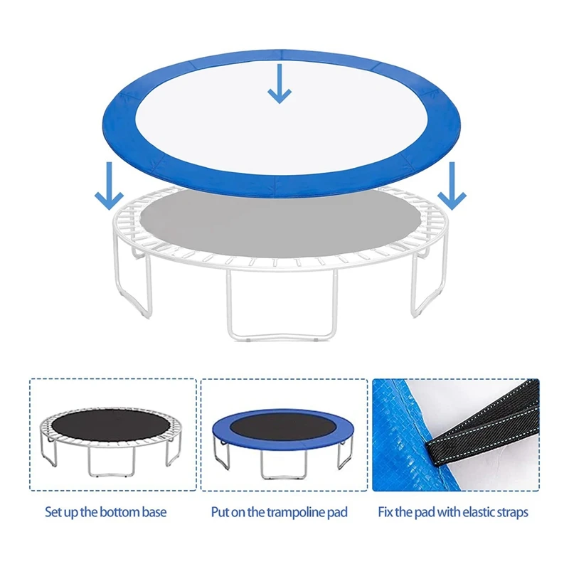 Trampoline Pad, Replacement Spring Cover, Edge Protection Safety Pad For Round Trampoline Frame Accessories