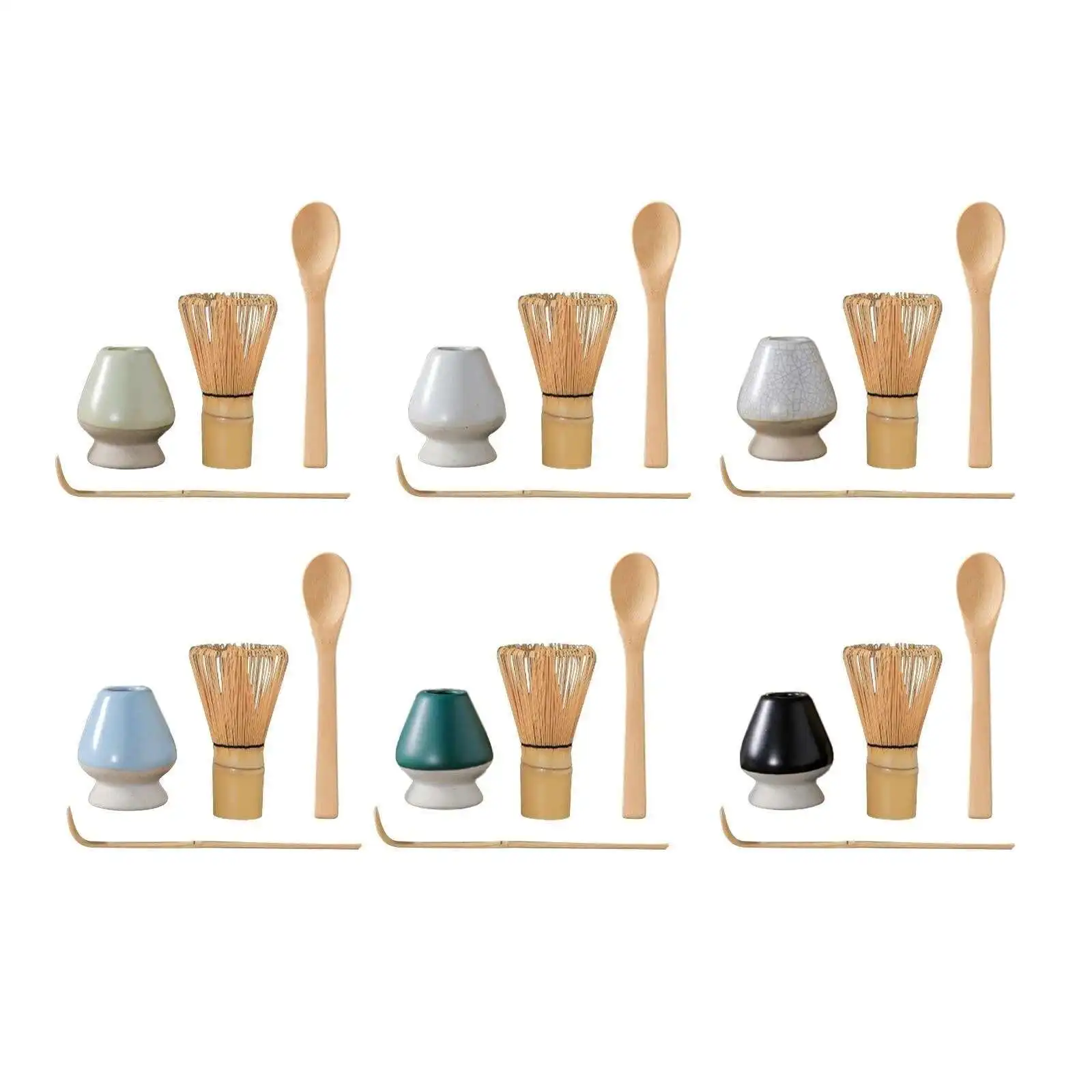 Juego de té Matcha japonés para salón de té, cuchara tradicional de aspecto elegante para el hogar y la Oficina