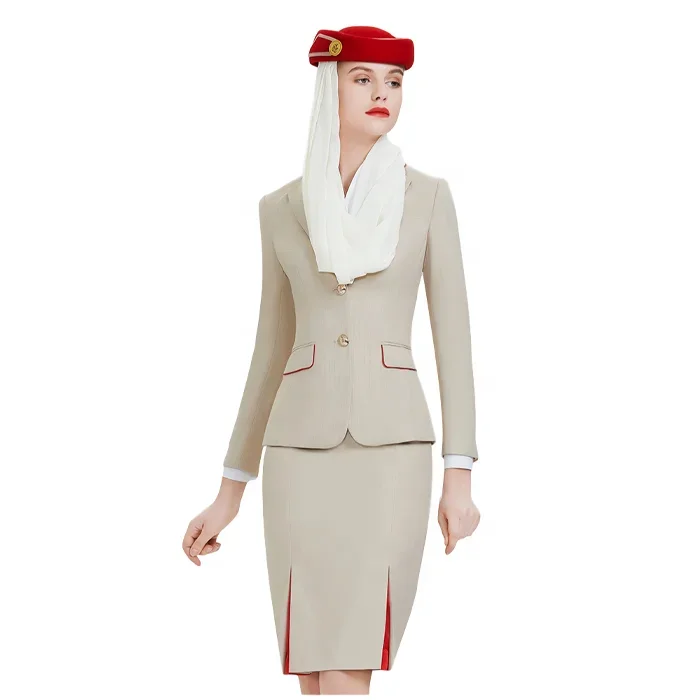 

Air Hostess Uniform New Emirates Stewardess Airline Stewardess Summer Airline Uniforms Interview Work Clothes