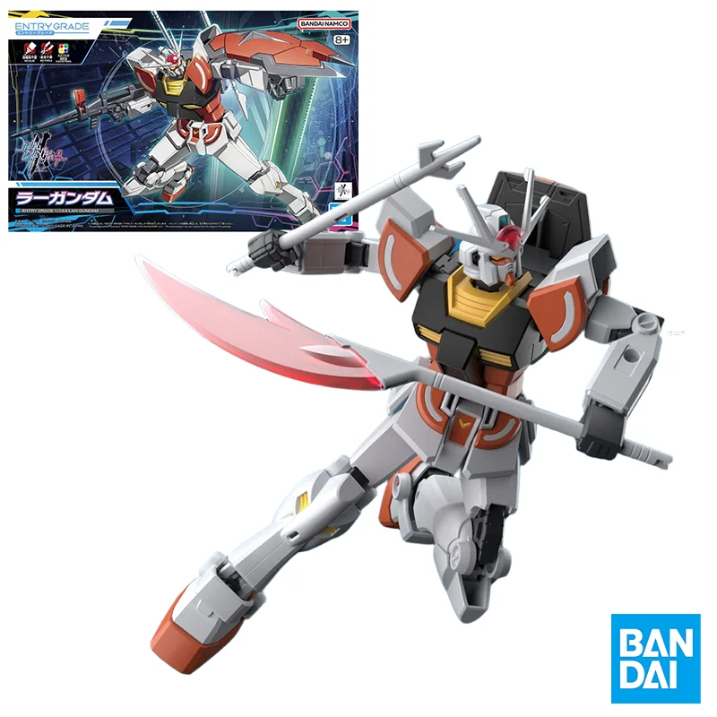 Original BANDAI ENTRY GRADE 1/144 LAH GUNDAM Action Figure Assembly Model Toys Collectible Model Ornaments Gifts for Children