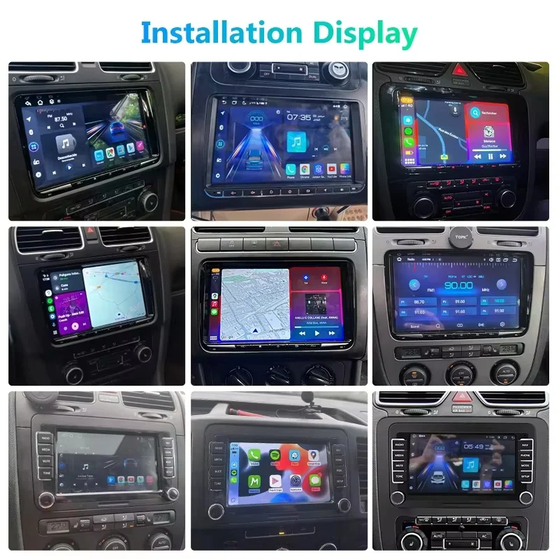 Radio para coche Junsun Android de 7 y 9 pulgadas para VW Volkswagen Skoda Octavia Golf 5 6 Touran Passat B6 Polo Jetta CarPlay Auto Stereo RDS DSP 3