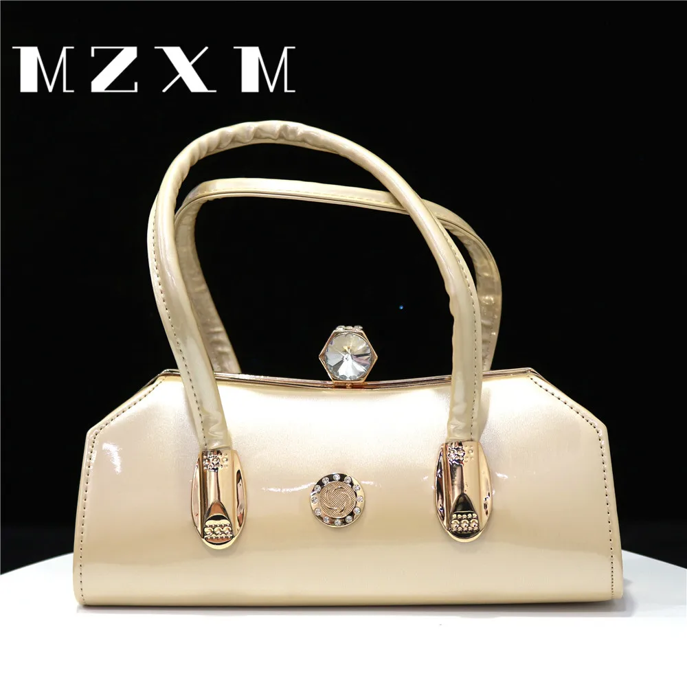 Large Capacity Women's Fashion Diamond Gold Khaki Blue Luxury Party Evening Bag Opening Rhinestones Newly Arrived Handbag