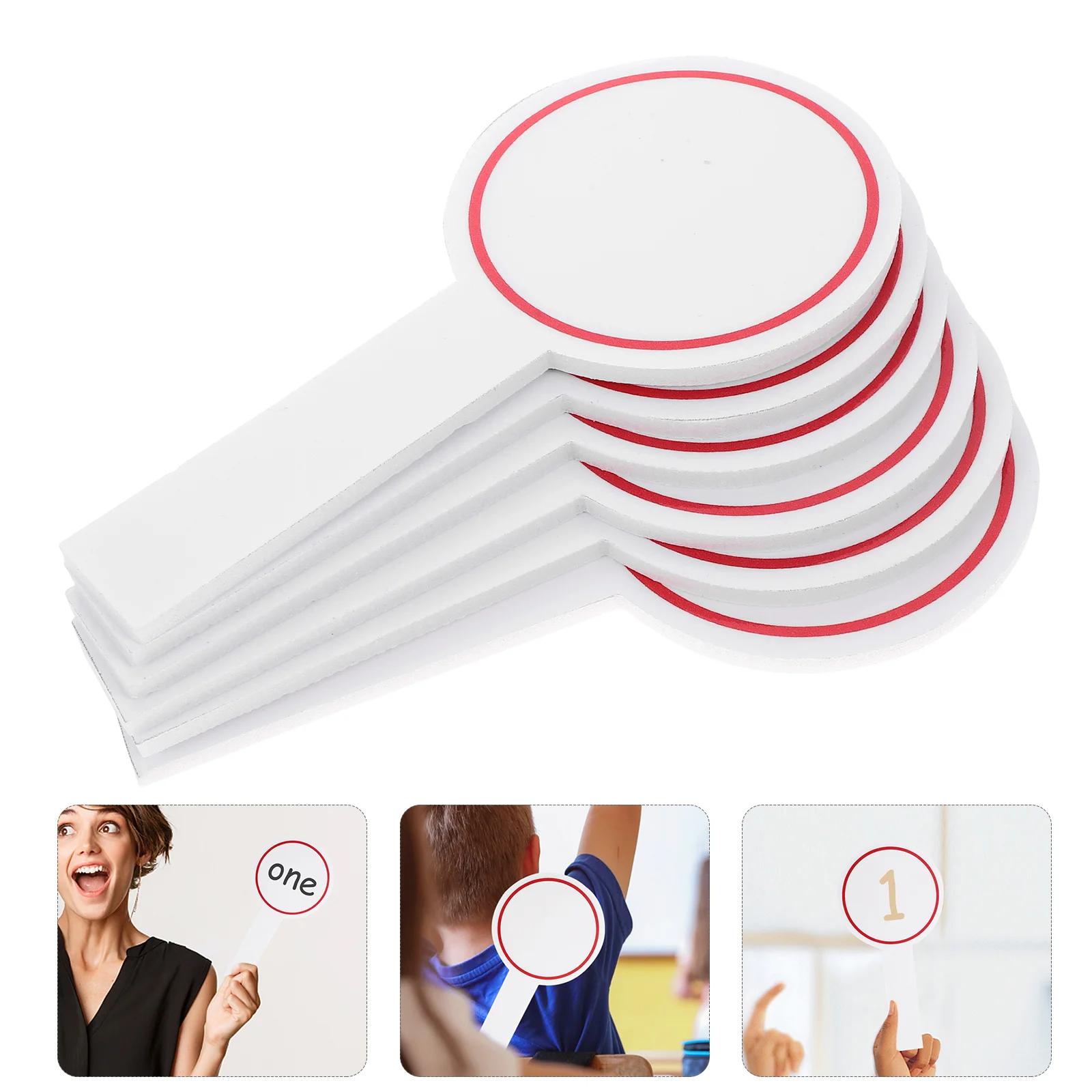 20Pcs Handheld White Board Reusable Answer Paddle Writable Scoreboard Multi-use Mini Scoreboard auctions paddles