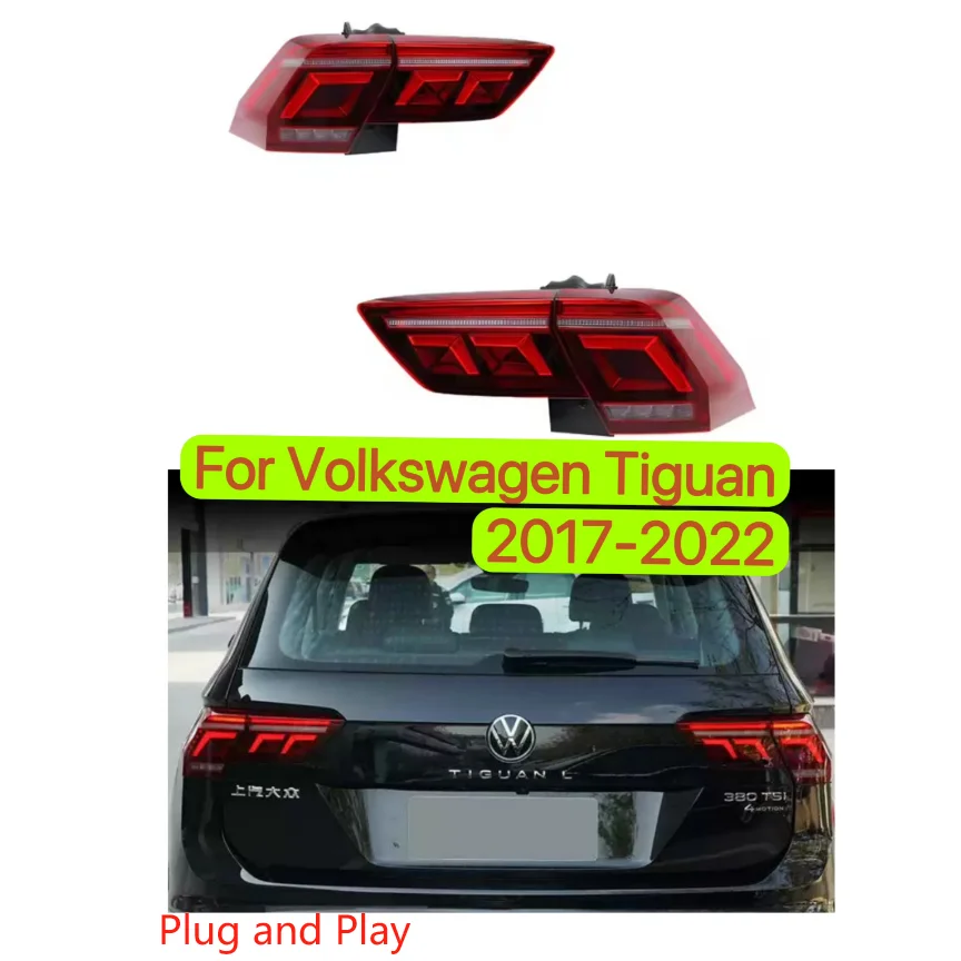 

Suitable for Volkswagen Tiguan 2017-2022 Led Tail Light Assembly Dynamic Signal Turn Signal Drl Reversing Brake Light Auto Parts