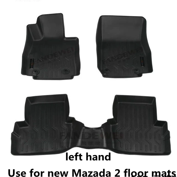 

Fit for new Mazda 2 custom car floor mats All-Weather TPE car Floor mats Mazda 2 waterproof car floor mats mazda 2 floor mats